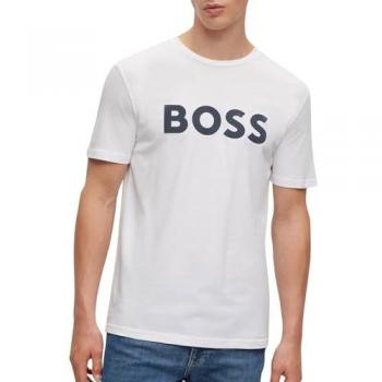 T-Shirt BOSS Homme Blanc Imprimé XXL