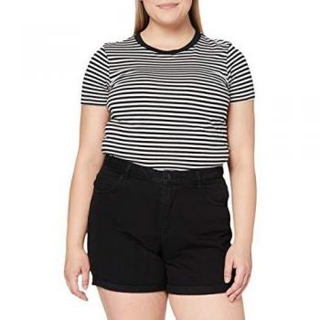 Vero Moda Pantalones Cortos Vmnineteen HR, Color Negro