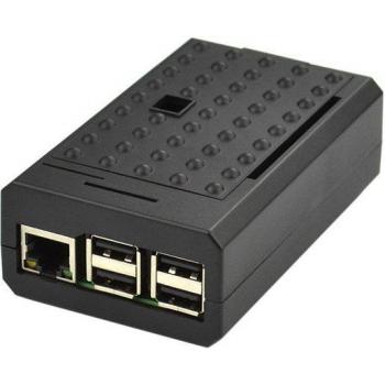 Carcasa Premium para Raspberry Pi 3 B/B+ en color negro