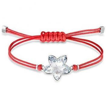 Power Collection Bracciale Fiore Rosso con Acciaio Inossidabile