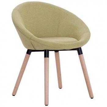 Chaise de Salle à Manger Verte en Tissu