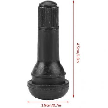 Tiges de valve courtes en caoutchouc