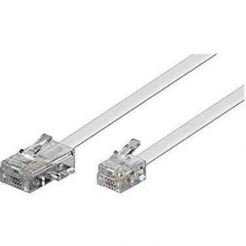 Goobay 10m Cable RJ-11/RJ-45 Blanco