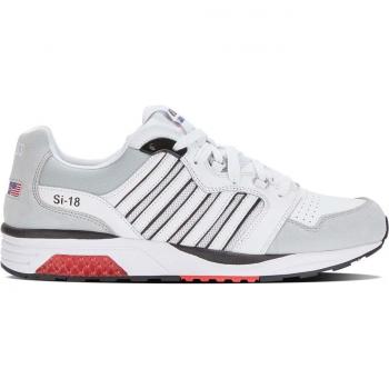 Chaussures K‑Swiss SI‑18 Rannell en cuir blanc pour hommes – modèle original 07920‑104‑M