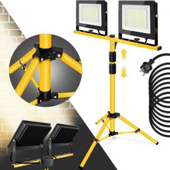 Projecteur de Chantier Jaune Toolight RSL006-2X100N