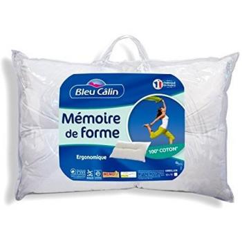 DreamPillow Ergonomic Memory Foam Pillow, White, 50x70 cm, DPMF-W-50x70