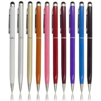 5pcs 2-in-1 Stylus and Ballpoint Pen Combo for iPad, iPhone, Tablets, Smartphones (Mixed Colors)