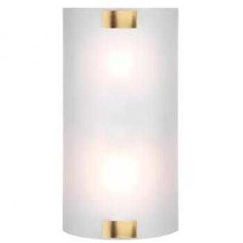Éclairage mural rétro en verre transparent avec crochets en laiton vieillissant – 20 cm de largeur, 40 cm de hauteur – blanc – LED 40 W