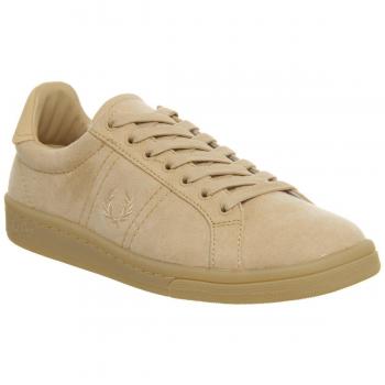 Fred Perry Women’s Natural Brown B721 Sneaker – Mikrofasertuch – UK 5