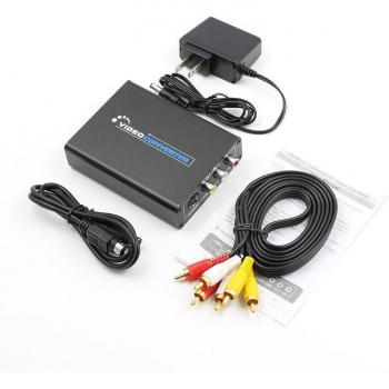 3‑Port HDMI Switcher: AV, S‑Video, CVBS, PAL/NTSC Compatibility