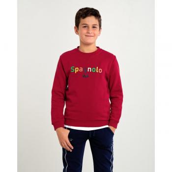 Sudadera Spagnolo para niño en color burdeos