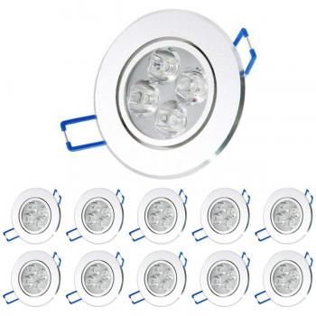 Pocketman 10 x 220V 4W LED Faretti da incasso 30W equivalente
