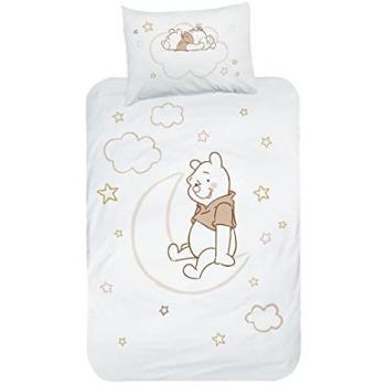 MTOnlinehandel Babybettwäsche Winnie Pooh 100% Baumwolle Biber 2-teilig