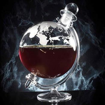 Bar Equipment Globe Whisky Decanter and Support