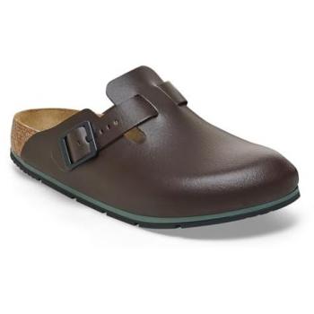 Brown Birkenstock Leather Mules for Men – Size 11 US