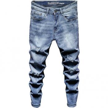 Pantalon Motard Bleu Clair pour Hommes