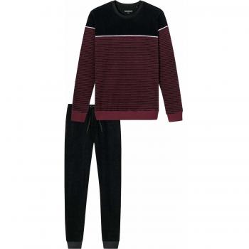 Schiesser Beeren‑Schwarz Herren‑Frotti­schlafanzug, Größe 50