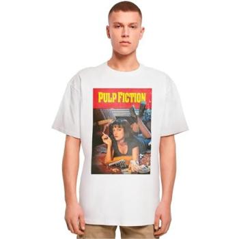 Weißes Herren-Pulp-Fiction-Casual-Tee (Oversized)