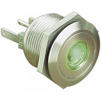 Bouton poussoir vert 22 mm 24 V/DC