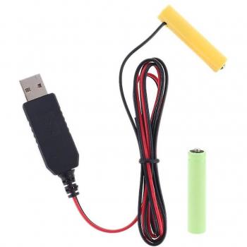 Cargador USB para pilas AAA reutilizables