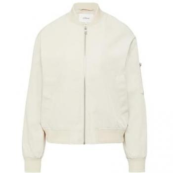 Damen Blouson mit Rippbündchen – s.Oliver Red Label, Beige 42