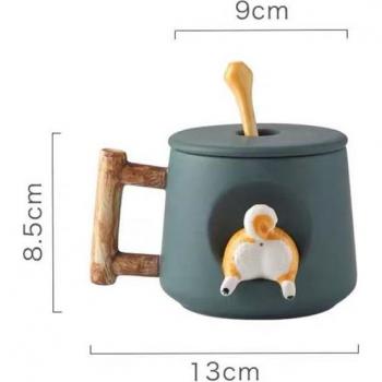 Hachiko Cute Akita Drinking Mug