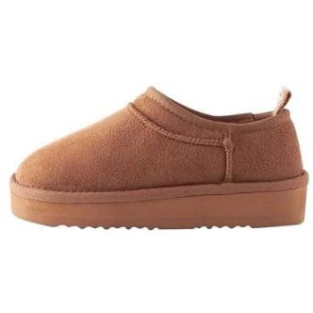 Next Brown Fleece‑Slipper – Hochwertige Hausschuhe in Braun