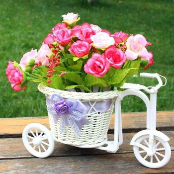 Small Rattan Bicycle Basket