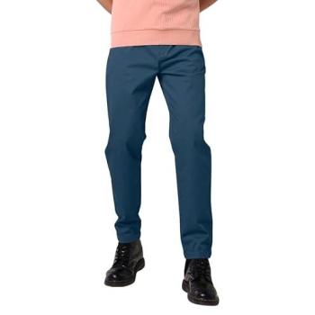 Enorsia Contemporary Blue Pleated Flap Trousers – 38