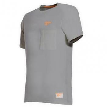 Reebok Herren T-Shirt Lockup Logo grau