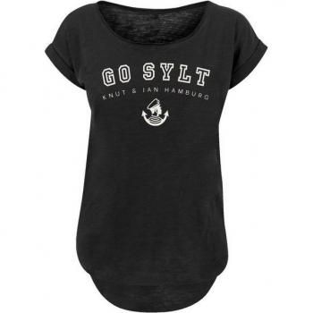Schwarzes F4NT4STIC Damen-T-Shirt “Go Sylt” – XXL, casual fit, Rundhals