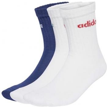 Linear Football Socks by Adidas – Blue, 3 Pack, Unisex