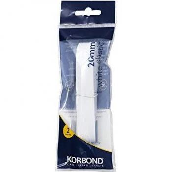 Korbond Durable Polyester Cuff Elastic – 20mm Length 2m
