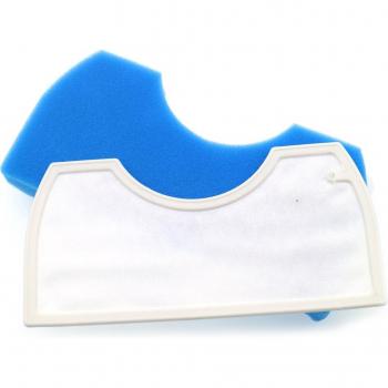 Blauer Schwammfilter mit Weißem Baumwoll-Hepa-Filter für Samsung DJ97-01040C SC43 SC44 SC45 SC47 Staubsauger