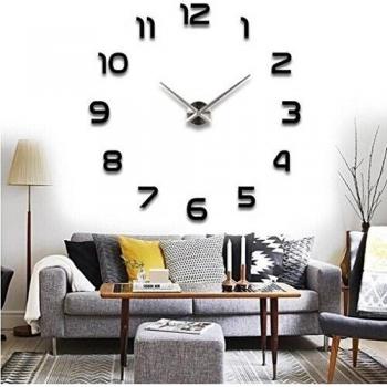 Pegatinas de Pared, Reloj de Pared Espejo Acrílico para Decoración Interior