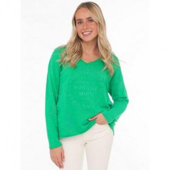 Zwillingsherz Sweatshirt BW Positive Mind für Damen