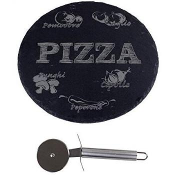 Pizza Stone Set with Pizza Cutter