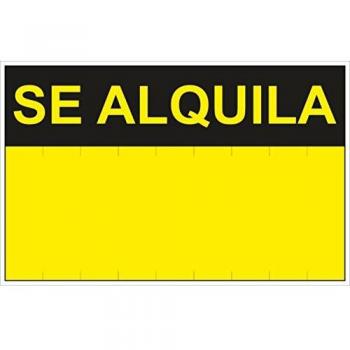 Cartel de Alquiler Normaluz 35x45cm PVC