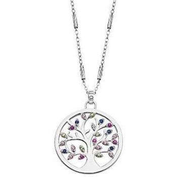 Collier Arbre de Vie en Argent Lotus Silver LP1890-1/1 avec Circonite Multicolore