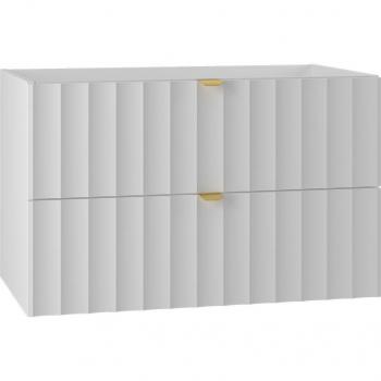 Meuble sous-vasque compact blanc