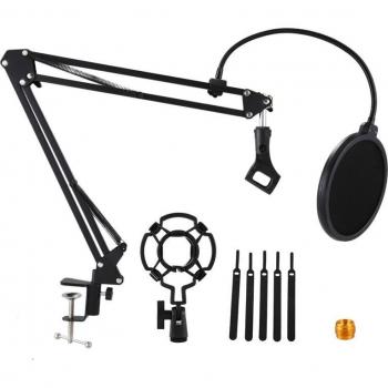 Tableau de suspension micro avec support à bras – Vis 3/8-5/8, câbles attachés