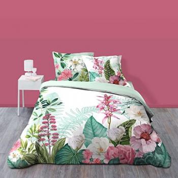 Set de literie Anabella 260x240 cm : Couette + 2 taies à 42 fils