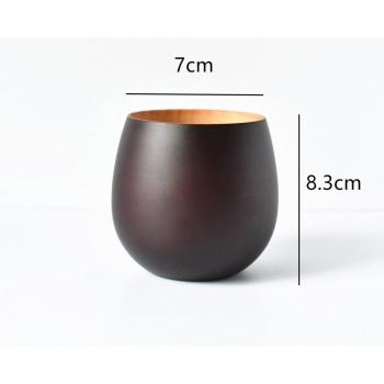 Solid Wood Artisan Tea Cups