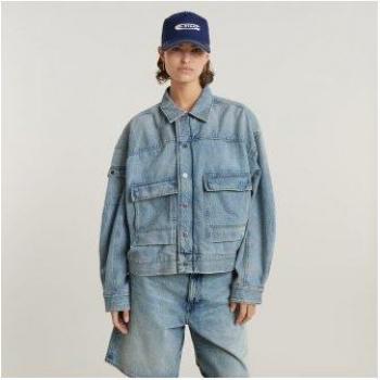Chaqueta Drifter Azul G‑Star Outlet 2024 Mujer