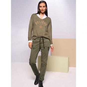 Grüne 5-Pocket-Hose HEINE für Damen