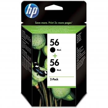 HP 56 Black Original Cartridge Set – 2x