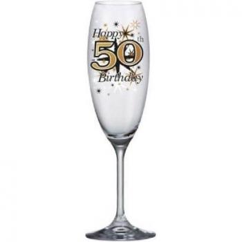Festliche Champagnerflöte in Weiß