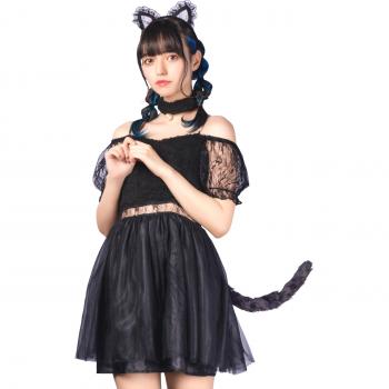 Zwarte Cat & Lace Cosplay