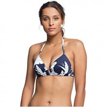 Roxy Haut de bikini imprimé sur le sable pour femme Mood Indigo Flying Flowers Taille S France