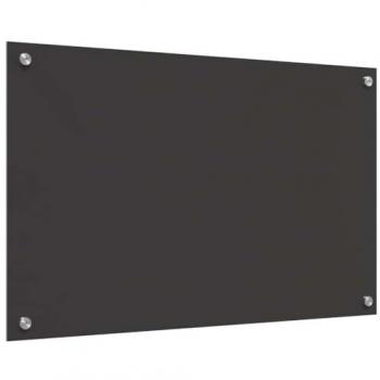 Premium Gray Kitchen Shield – Tempered Glass 80×50 cm (0.6 cm)